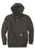 Carhartt CT100614 Mens Paxton Rain Defender Water Resistant Full Zip Hooded Sweatshirt Hoodie w/ Pockets Heather Carbon Grey Flat Front
