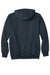 Carhartt CT100615 Mens Paxton Rain Defender Water Resistant Hooded Sweatshirt Hoodie w/ Pouch Pocket Navy Blue Flat Back