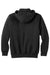 Carhartt CT100617 Mens Paxton Rain Defender Water Resistant 1/4 Zip Hooded Sweatshirt Hoodie w/ Pouch Pocket Black Flat Back