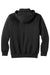 Carhartt CT100617 Mens Paxton Rain Defender Water Resistant 1/4 Zip Hooded Sweatshirt Hoodie Black Flat Back