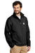 Carhartt CT102199 Mens Crowley Wind & Water Resistant Full Zip Jacket Black Model 3Q