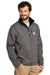Carhartt CT102199 Mens Crowley Wind & Water Resistant Full Zip Jacket Charcoal Grey Model 3Q