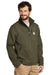 Carhartt CT102199 Mens Crowley Wind & Water Resistant Full Zip Jacket Moss Green Model 3Q