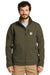 Carhartt CT102199 Mens Crowley Wind & Water Resistant Full Zip Jacket Moss Green Model Front