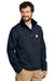 Carhartt CT102199 Mens Crowley Wind & Water Resistant Full Zip Jacket Navy Blue Model 3Q