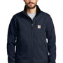Carhartt Mens Crowley Wind & Water Resistant Full Zip Jacket - Navy Blue