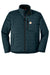 Carhartt CT102208 Mens Gilliam Wind & Water Resistant Full Zip Jacket Navy Blue Flat Front