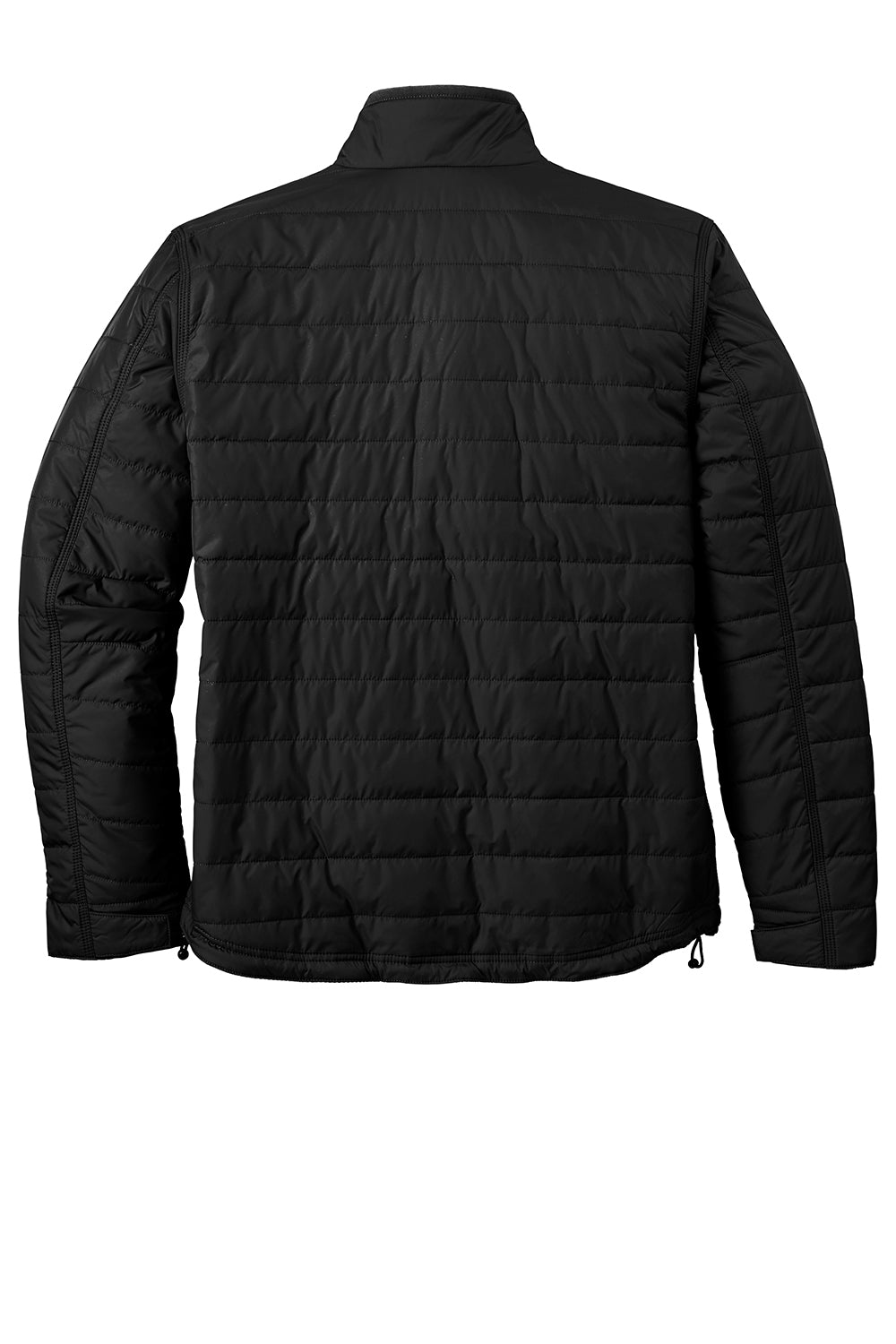 Carhartt CT102208 Mens Gilliam Wind & Water Resistant Full Zip Jacket Black Flat Back