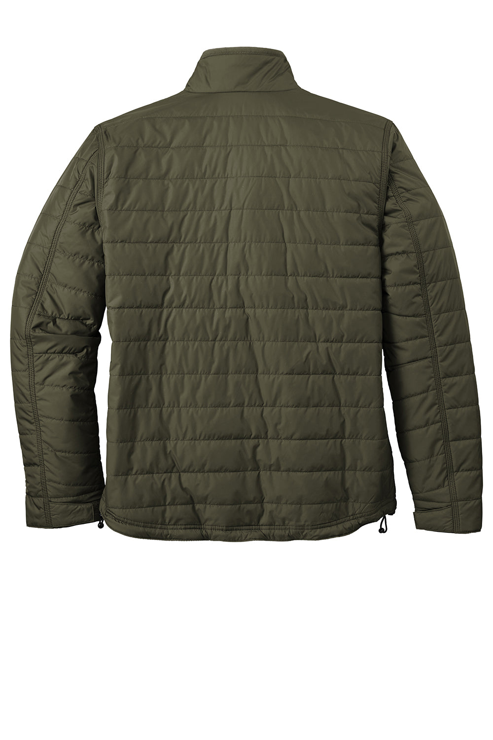 Carhartt CT102208 Mens Gilliam Wind & Water Resistant Full Zip Jacket Moss Green Flat Back