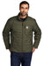 Carhartt CT102208 Mens Gilliam Wind & Water Resistant Full Zip Jacket Moss Green Model Front