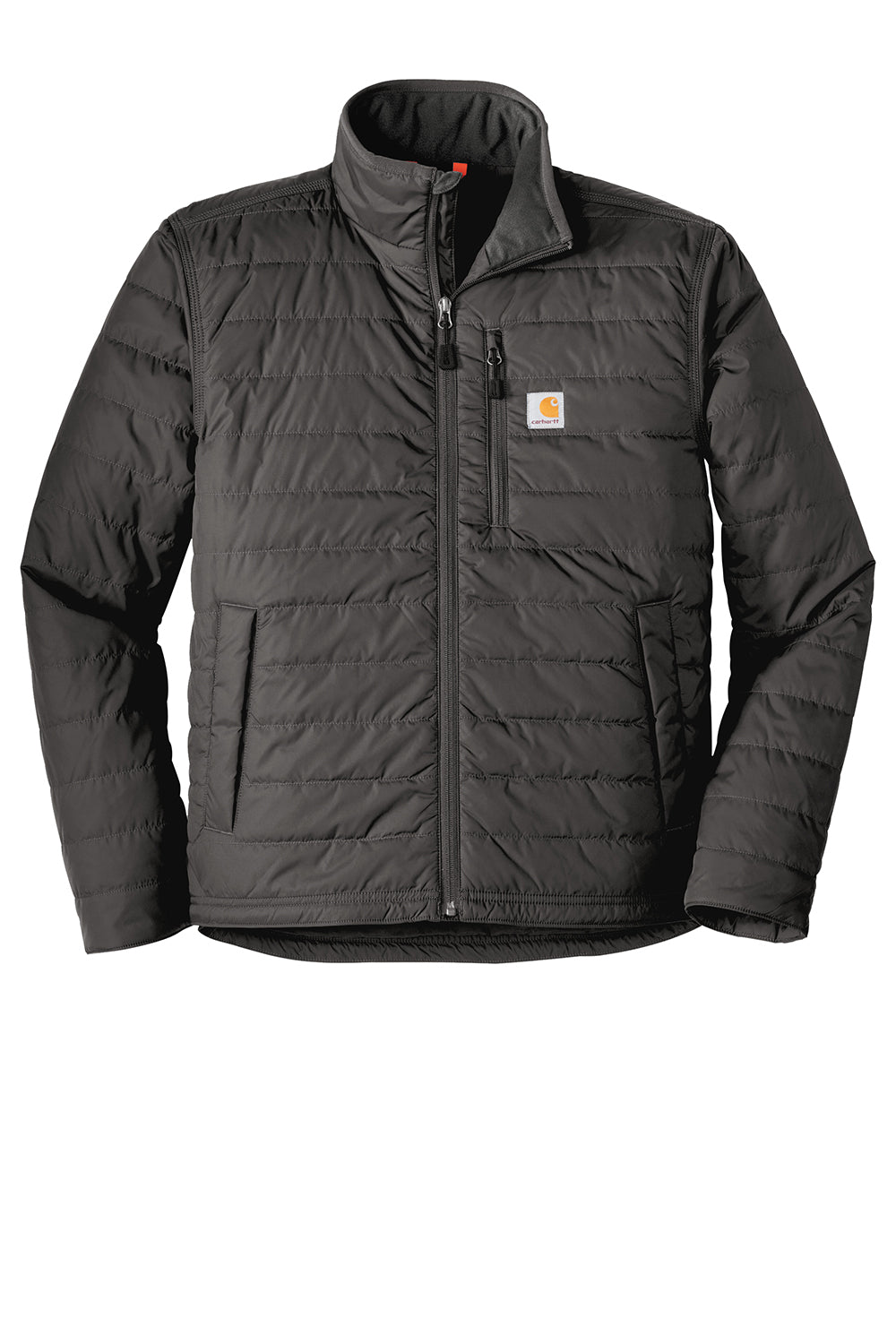 Carhartt CT102208 Mens Gilliam Wind & Water Resistant Full Zip Jacket Shadow Grey Flat Front