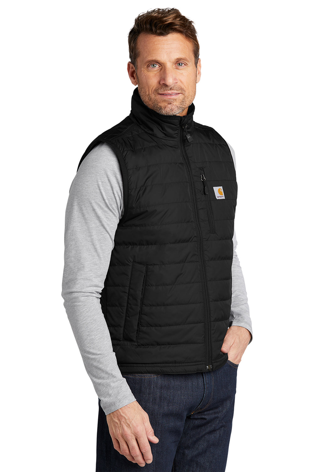 Carhartt CT102286 Mens Gilliam Full Zip Vest Black Model 3Q