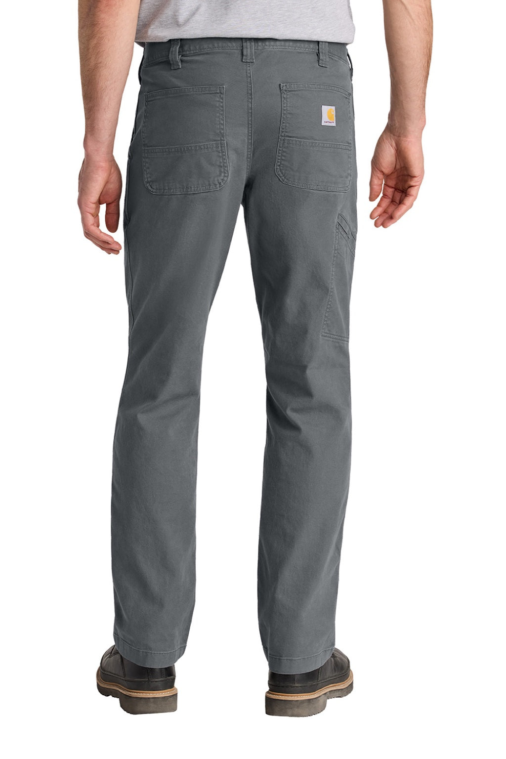 Carhartt CT102291 Mens Rugged Flex Rigby Pants Gravel Grey Model Back