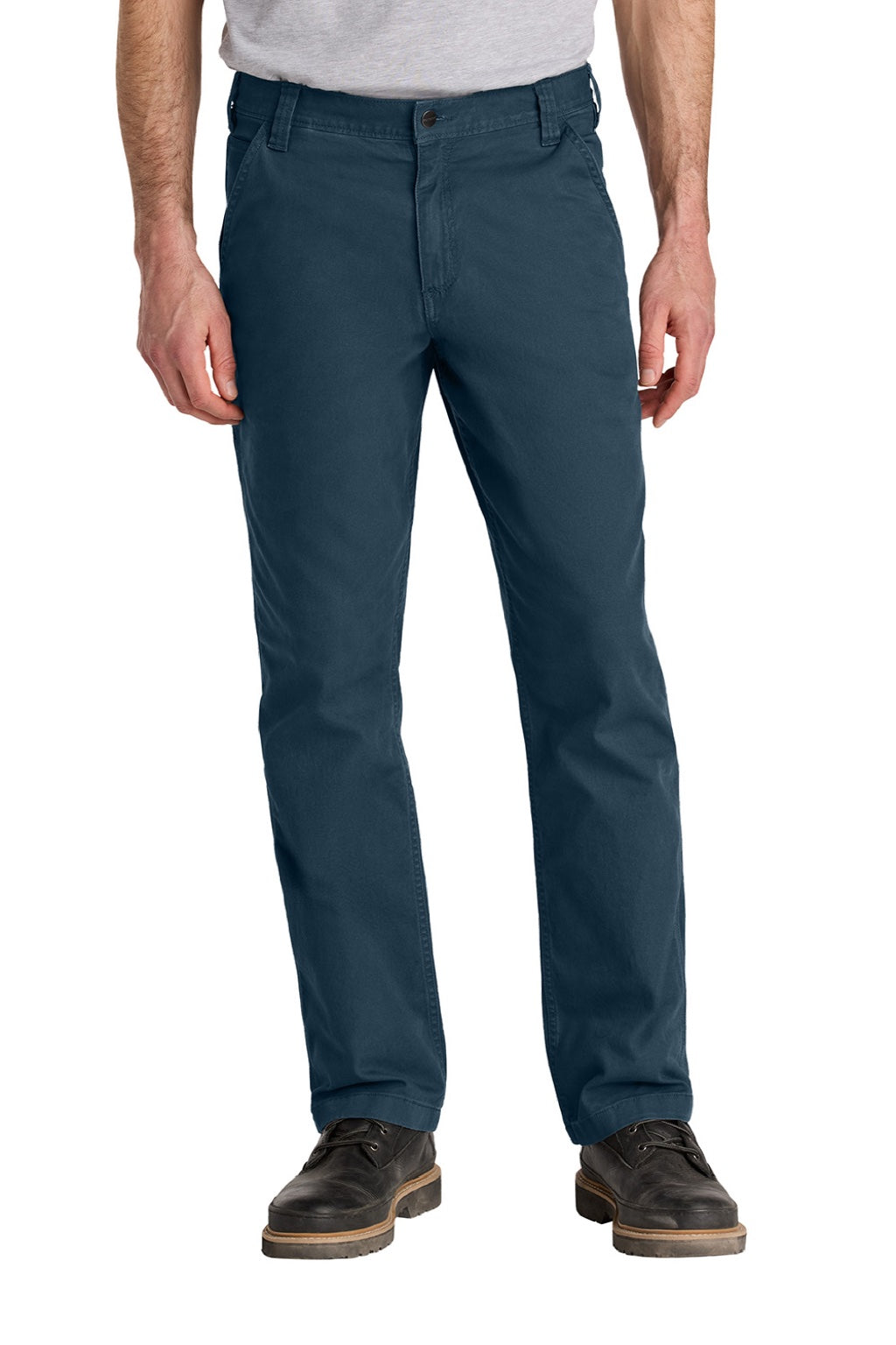 Carhartt CT102291 Mens Rugged Flex Rigby Pants Navy Blue Model Front