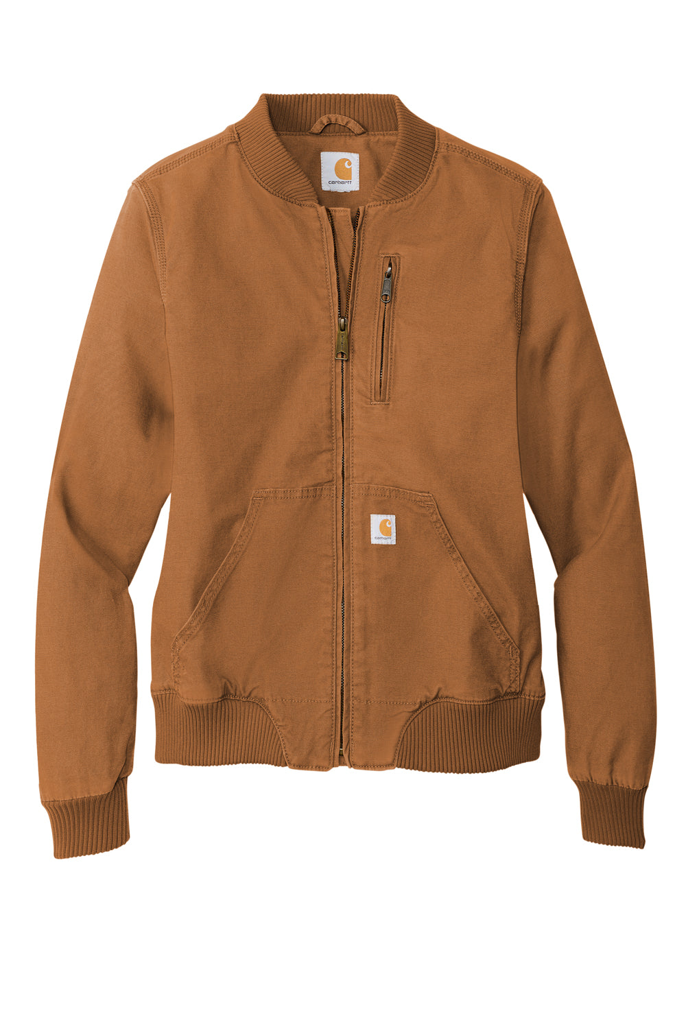 Carhartt CT102524 Womens Crawford Rugged Flex Full Zip Jacket Carhartt Brown Flat Front