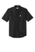 Carhartt CT102537/CT106688 Mens Rugged Professional Series Wrinkle Resistant Short Sleeve Button Down Shirt w/ Pocket Black Flat Front