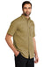 Carhartt CT102537 Mens Rugged Professional Series Wrinkle Resistant Short Sleeve Button Down Shirt w/ Pocket Dark Khaki Brown Model 3Q