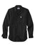 Carhartt CT102538/CT106689 Mens Rugged Professional Series Wrinkle Resistant Long Sleeve Button Down Shirt w/ Pocket Black Flat Front