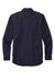 Carhartt CT102538/CT106689 Mens Rugged Professional Series Wrinkle Resistant Long Sleeve Button Down Shirt w/ Pocket Navy Blue Flat Back