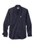 Carhartt CT102538/CT106689 Mens Rugged Professional Series Wrinkle Resistant Long Sleeve Button Down Shirt w/ Pocket Navy Blue Flat Front
