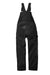 Carhartt CT102776 Mens Duck Unlined Bib Overalls w/ Pockets Black Flat Back