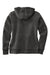 Carhartt CT102788 Womens Clarksburg Full Zip Hooded Sweatshirt Hoodie w/ Pockets Heather Carbon Grey Flat Back