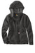 Carhartt CT102788 Womens Clarksburg Full Zip Hooded Sweatshirt Hoodie w/ Pockets Heather Carbon Grey Flat Front