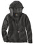 Carhartt CT102788 Womens Clarksburg Full Zip Hooded Sweatshirt Hoodie Heather Carbon Grey Flat Front