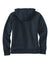 Carhartt CT102788 Womens Clarksburg Full Zip Hooded Sweatshirt Hoodie w/ Pockets Navy Blue Flat Back