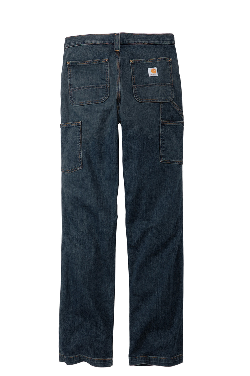 Carhartt CT102808 Mens Rugged Flex Utility Jeans w/ Pockets Superior Blue Flat Back