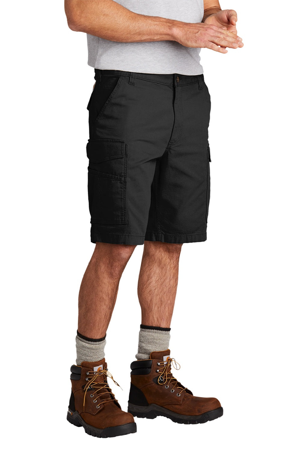 Carhartt CT103542 Mens Rugged Flex Rigby Cargo Shorts w/ Pockets Black Model 3q