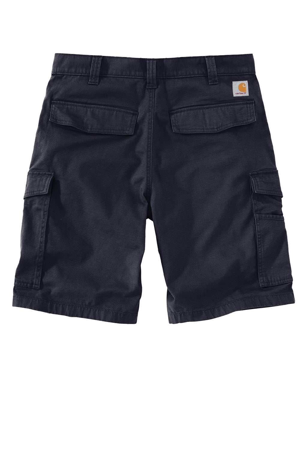 Carhartt CT103542 Mens Rugged Flex Rigby Cargo Shorts w/ Pockets Navy Blue Flat Back