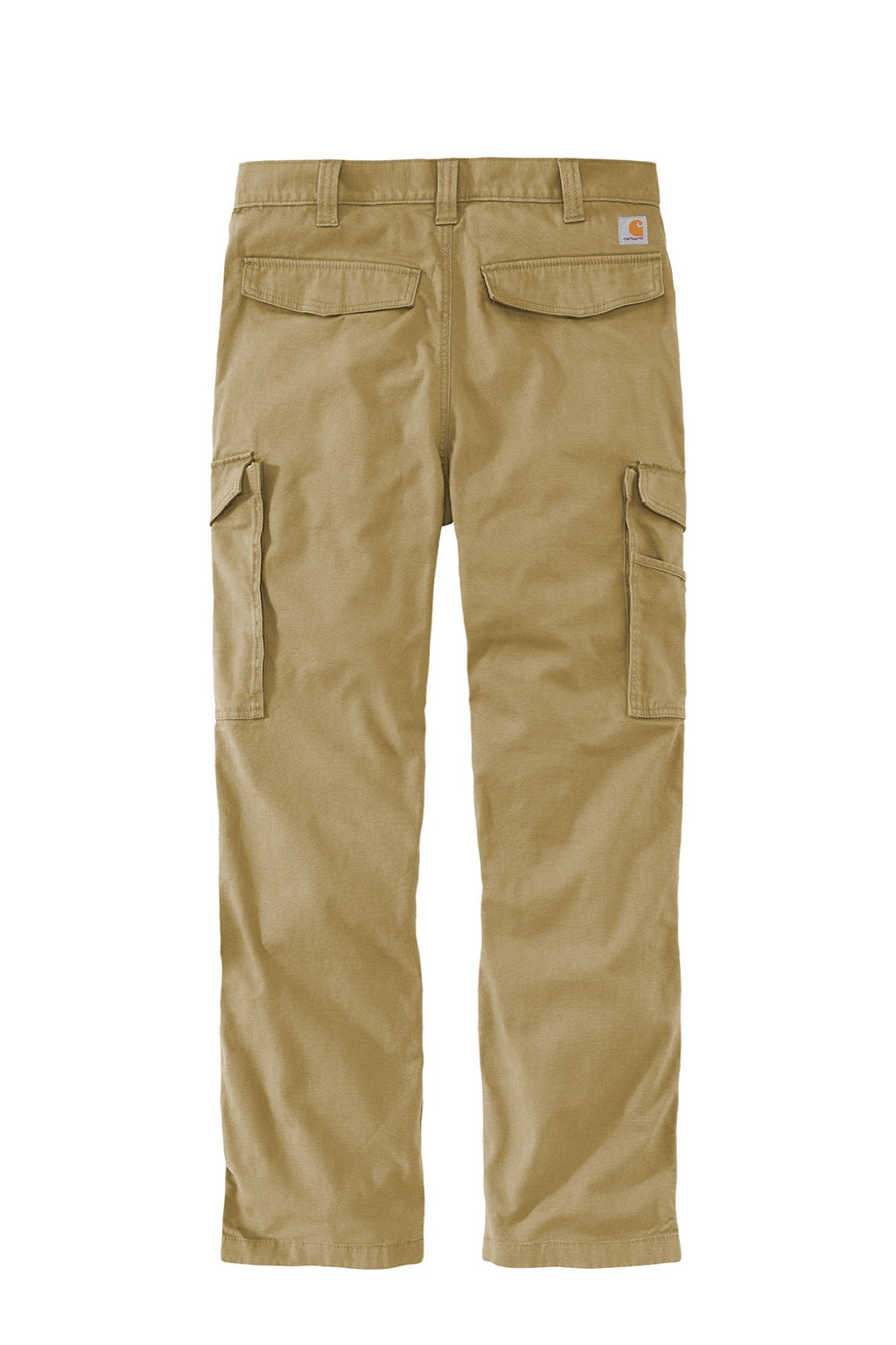 Carhartt CT103574 Mens Rugged Flex Rigby Cargo Pants w/ Pockets Dark Khaki Brown Flat Back