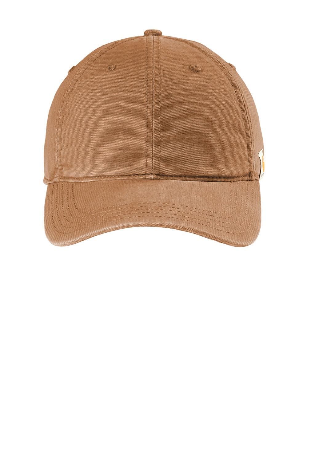 Carhartt Hats CT103938 Mens Moisture Wicking Canvas Adjustable Hat Carhartt Brown Flat Front