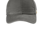 Carhartt Hats Mens Moisture Wicking Canvas Adjustable Hat - Gravel Grey