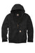 Carhartt CT104050/CTT104050 Mens Active Washed Duck Full Zip Hooded Jacket Black Flat Front