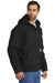 Carhartt CT104050/CTT104050 Mens Active Washed Duck Full Zip Hooded Jacket Black Model 3Q