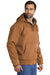 Carhartt CT104050/CTT104050 Mens Active Washed Duck Full Zip Hooded Jacket Carhartt Brown Model 3Q