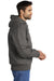 Carhartt CT104050/CTT104050 Mens Active Washed Duck Full Zip Hooded Jacket Gravel Grey Model Side