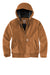 Carhartt CT104053 Womens Active Washed Duck Full Zip Hooded Jacket Carhartt Brown Flat Front