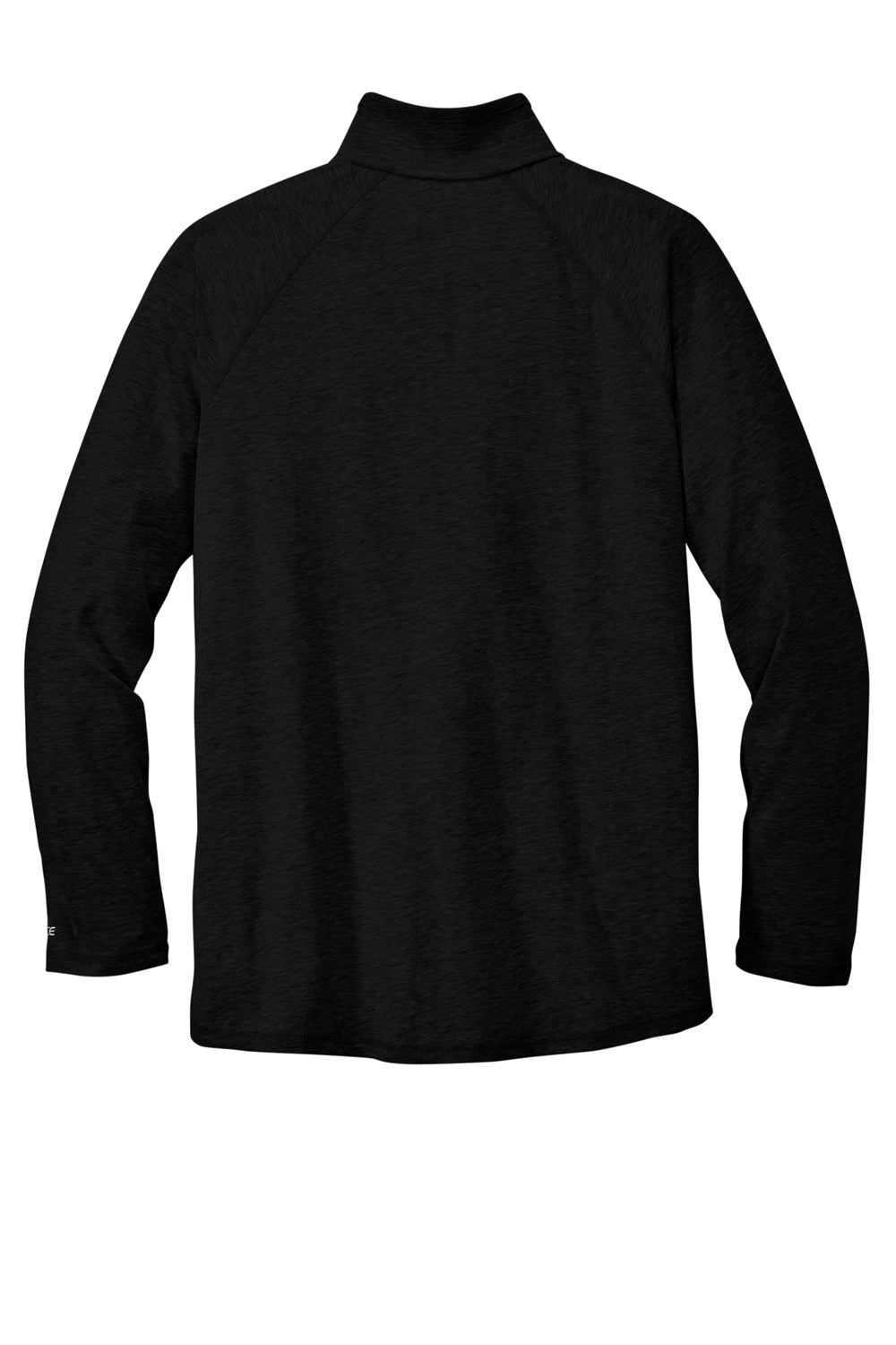 Carhartt CT104255 Mens Force Moisture Wicking 1/4 Zip Long Sleeve T-Shirt w/ Pocket Black Flat Back