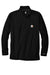Carhartt CT104255/CT106660 Mens Force Moisture Wicking 1/4 Zip Long Sleeve T-Shirt w/ Pocket Black Flat Front
