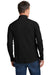 Carhartt CT104255/CT106660 Mens Force Moisture Wicking 1/4 Zip Long Sleeve T-Shirt w/ Pocket Black Model Back