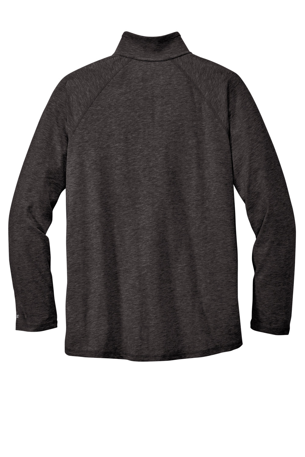 Carhartt CT104255 Mens Force Moisture Wicking 1/4 Zip Long Sleeve T-Shirt w/ Pocket Heather Carbon Grey Flat Back
