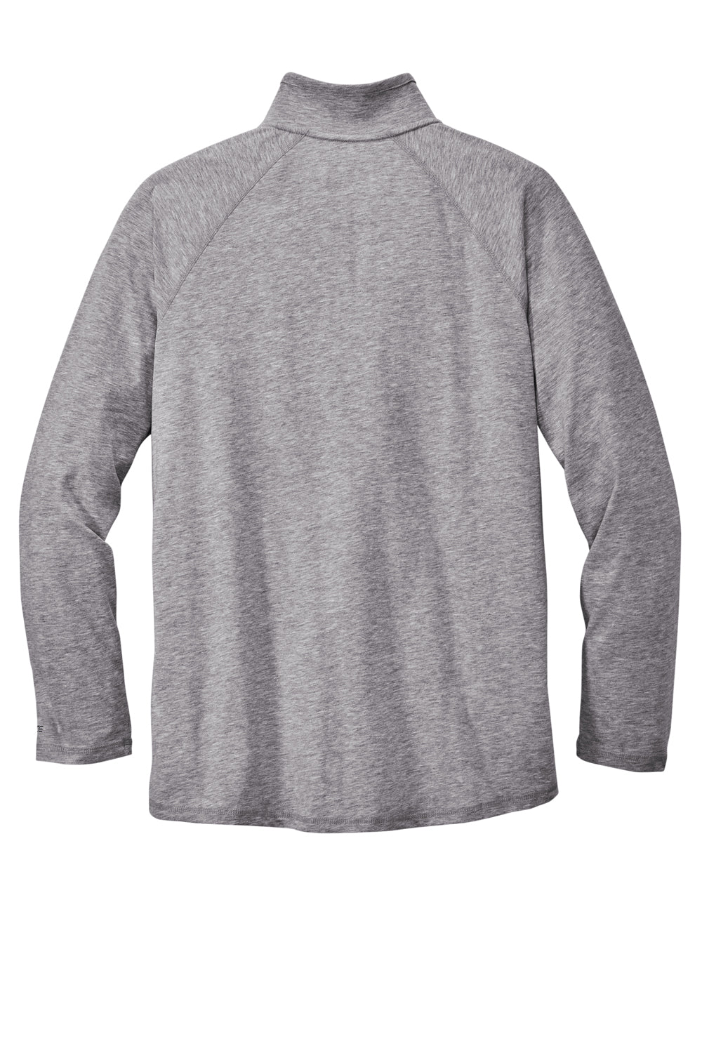 Carhartt CT104255 Mens Force Moisture Wicking 1/4 Zip Long Sleeve T-Shirt w/ Pocket Heather Grey Flat Back