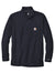 Carhartt CT104255/CT106660 Mens Force Moisture Wicking 1/4 Zip Long Sleeve T-Shirt w/ Pocket Navy Blue Flat Front