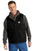 Carhartt CT104277 Mens Sherpa Lined Mock Neck Full Zip Vest Black Model Front