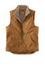 Carhartt CT104277 Mens Sherpa Lined Mock Neck Full Zip Vest Carhartt Brown Flat Front