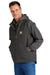 Carhartt CT104277 Mens Sherpa Lined Mock Neck Full Zip Vest Gravel Grey Model 3Q