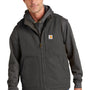 Carhartt Mens Sherpa Lined Mock Neck Full Zip Vest - Gravel Grey